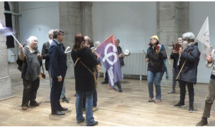 Casserolade à Vienne dans l’après-midi et hier soir à la salle-des-fêtes en ouverture du conseil municipal