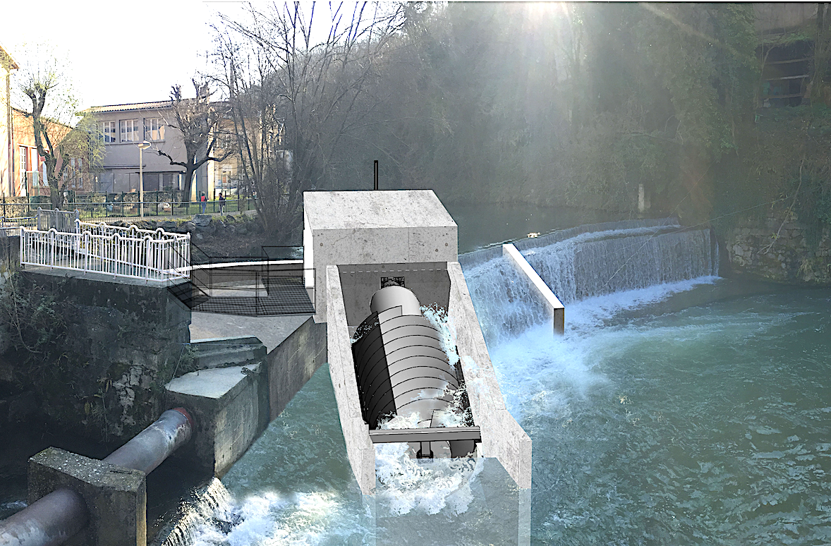 Les travaux lancés la 1ère microcentrale hydroélectrique sur la Gère