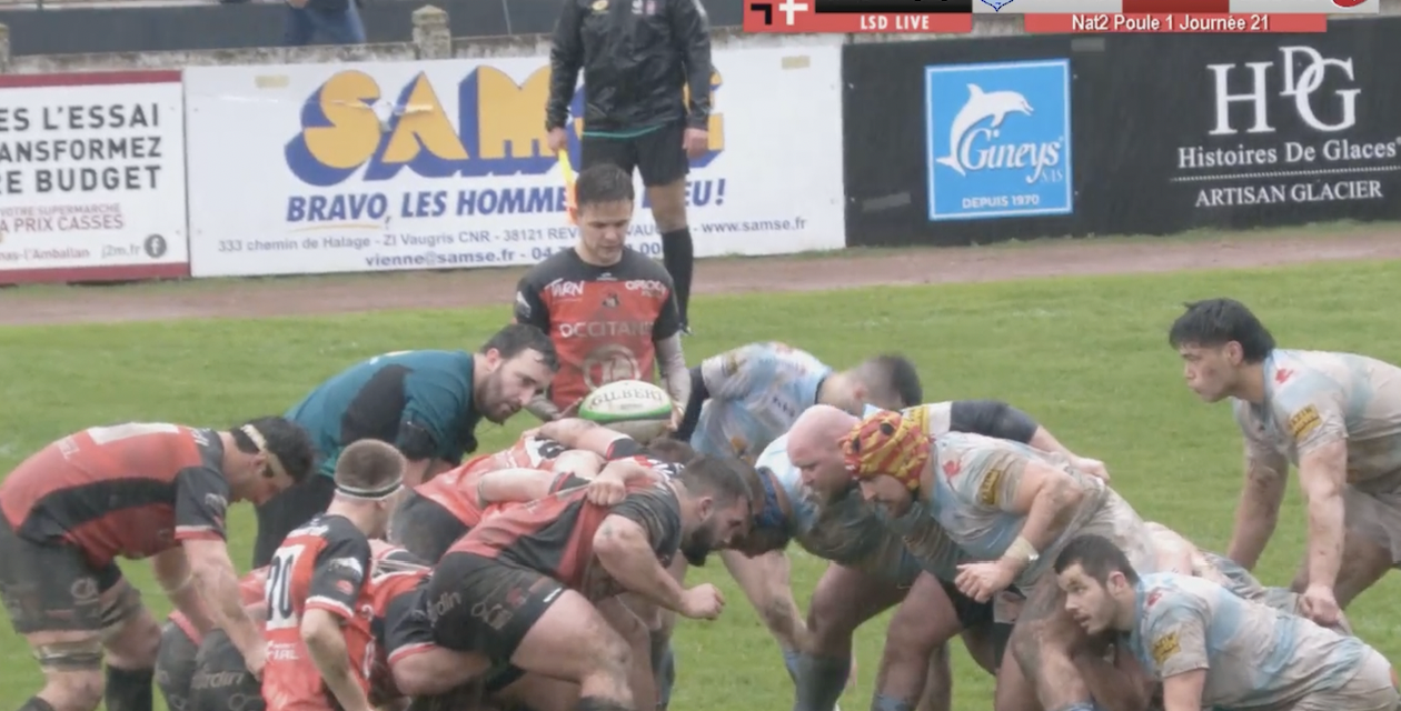 Rugby, Nationale 2-Les Viennois l’emportent sous une pluie battante  face à Graulhet pour leur dernier match à Jean Etcheberry