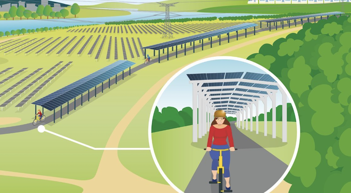 A l’initiative de la CNR et de Nexans : des ombrières photovoltaïques  sur la ViaRhôna !