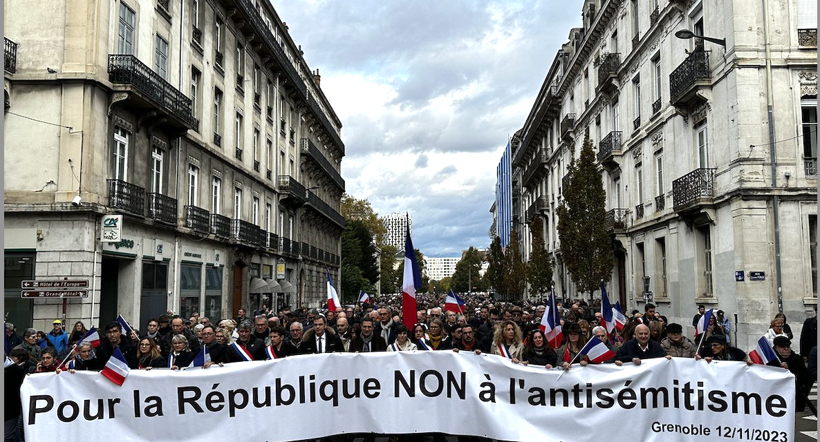 4 000 manifestants à Grenoble pour dire « non » à l’antisémitisme