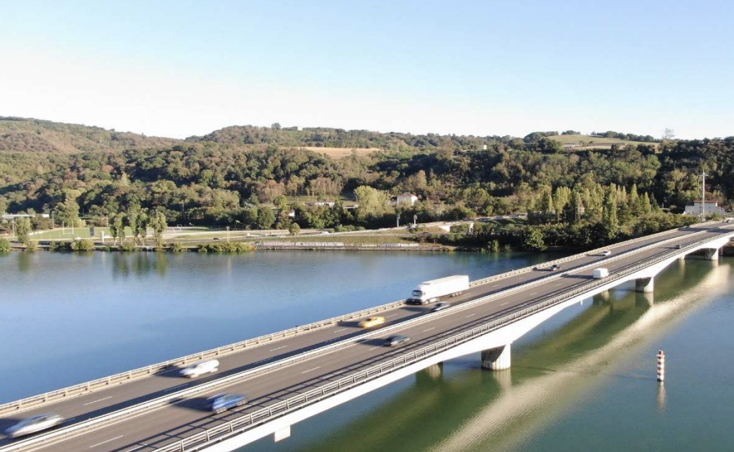 Travaux sur le viaduc : sur l’Autoroute A7, l’échangeur de Condrieu (n°10) fermé dans la nuit de mardi à mercredi