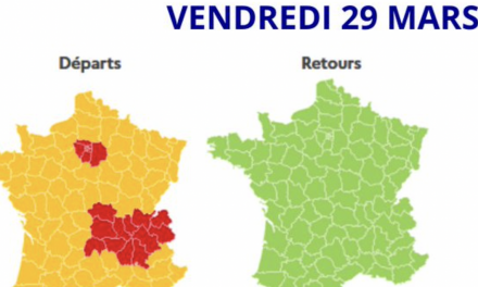 Week-end de Pâques : circulation très dense annoncée dès midi sur l’A7 avec un vendredi rouge en Auvergne-Rhône-Alpes