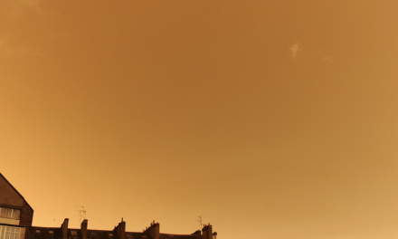 Ciel orangé ce matin : sable du Sahara + pollens+ozone, alerte à la pollution atmosphérique sur le Rhône et le Nord-Isère