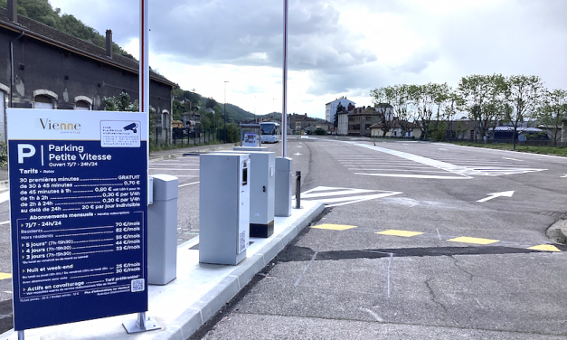 Les travaux bientôt terminés : le nouveau parking de la Petite Vitesse près de la gare de Vienne inauguré le 29 avril