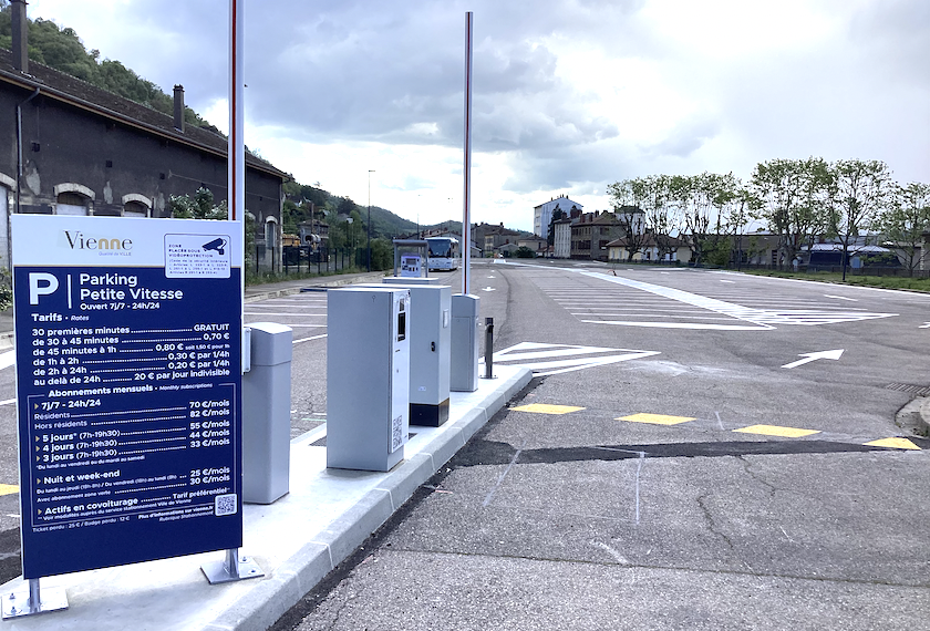 Les travaux bientôt terminés : le nouveau parking de la Petite Vitesse près de la gare de Vienne inauguré le 29 avril