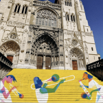 Jazz à Vienne : fresque des contremarches de la cathédrale Saint-Maurice : vous avez choisi… la proposition n°3