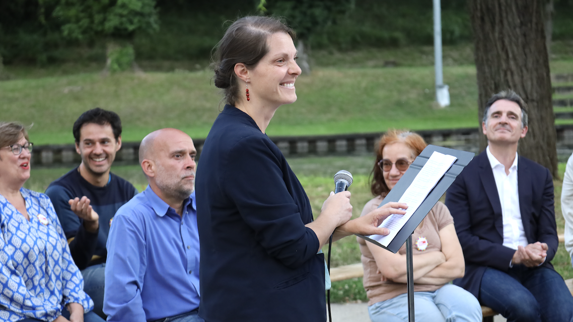 8ème circonscription de l’Isère-Dernier meeting de campagne  à Chasse-sur-Rhône avant le 2e tour  pour Cécile Michel : « C’est un choix responsable »