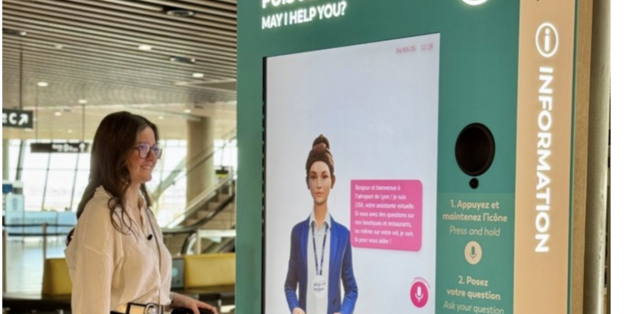 L’aéroport de Lyon-Saint Exupéry met en place un…agent virtuel pour répondre aux passagers en utilisant l’intelligence artificielle