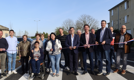 Parc de jeux, circulation apaisée , arbres : les aménagements de la rue Tony Garnier dans le quartier de Malissol à Vienne inaugurés