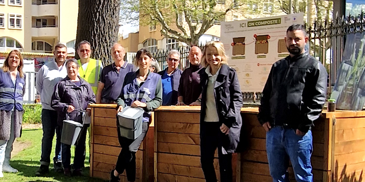 Nouveau : installation d’un composteur partagé en accès libre au Jardin de Ville de Vienne qui va bénéficier d’un engrais maison