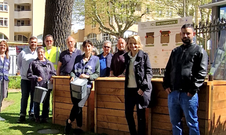 Nouveau : installation d’un composteur partagé en accès libre au Jardin de Ville de Vienne qui va bénéficier d’un engrais maison