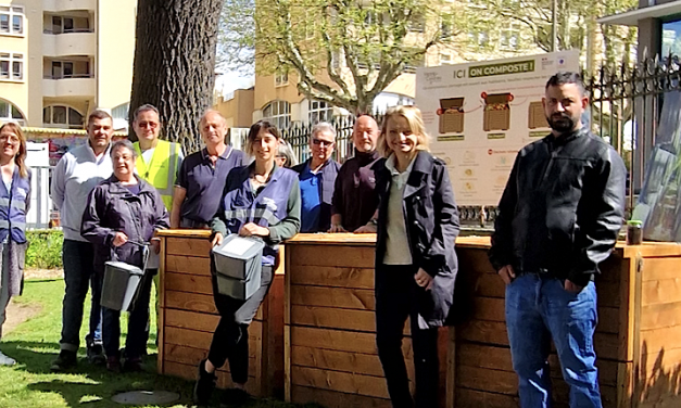 Nouveau : installation d’un composteur partagé en accès libre au Jardin de Ville de Vienne qui va bénéficier d’un engrais maison