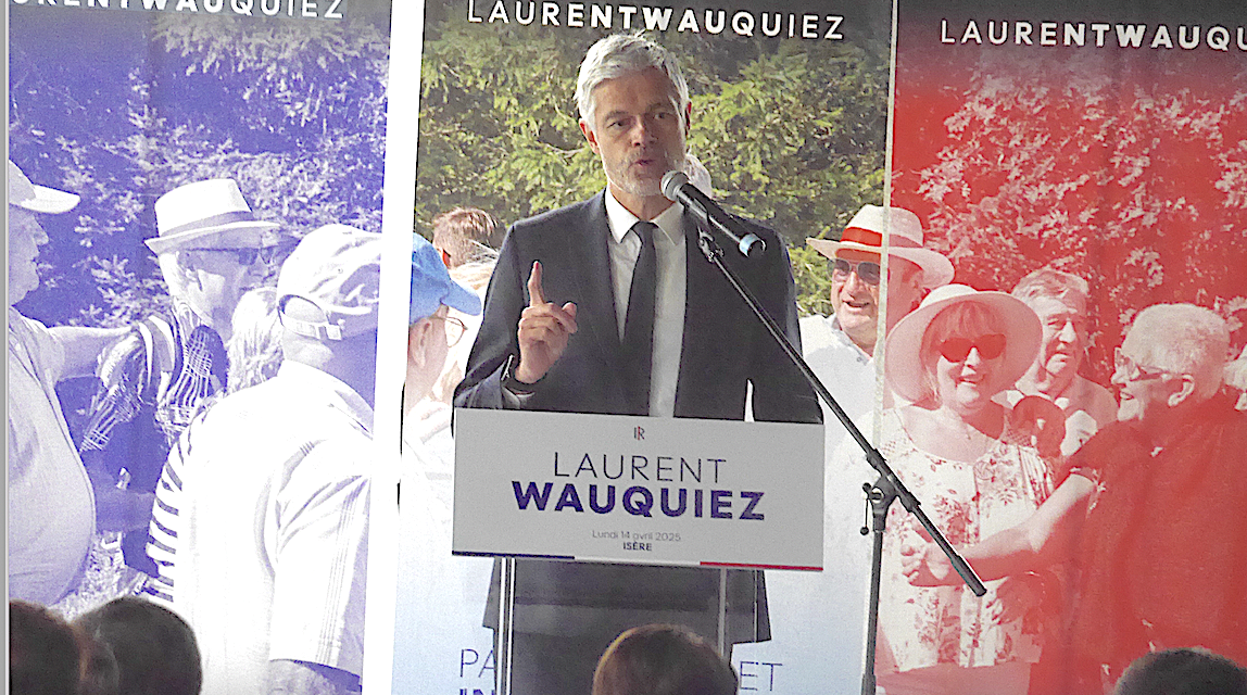 Laurent Wauquiez en campagne à Vienne pour la présidence de LR devant 350 militants et sympathisants : « La France a besoin d’un projet de rupture »