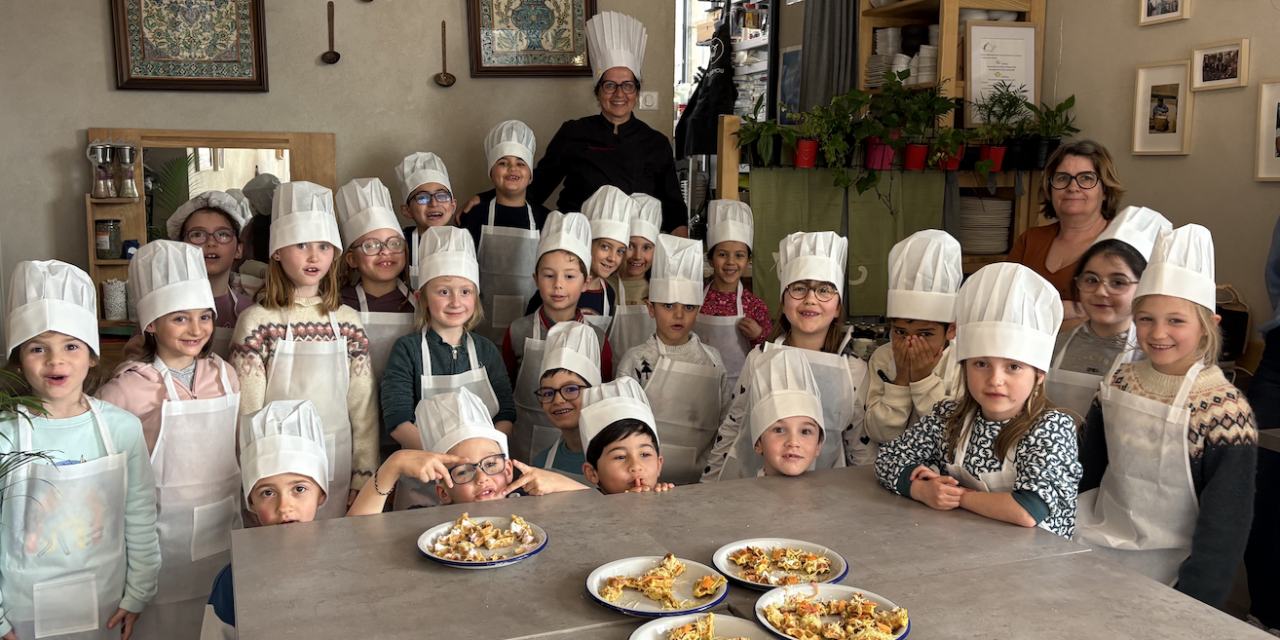 Quand les petits-chefs de Saint-Charles s’initient avec passion à la découverte des mets et saveurs au restaurant Mama Trøtter à Vienne