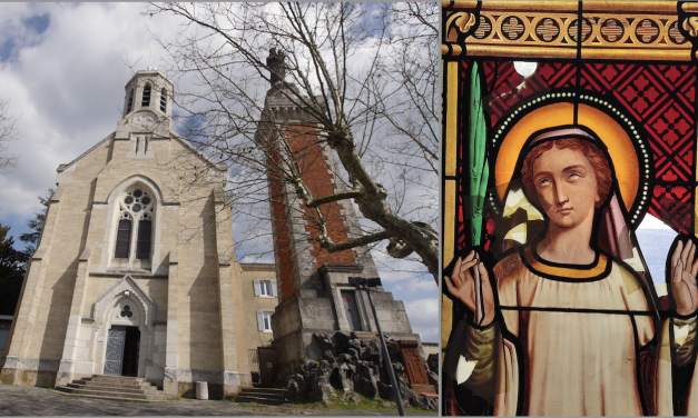 Les quatre  vitraux endommagés de la chapelle de Pipet à Vienne restaurés par une vitrailliste de Pont-Evêque : des visites possibles