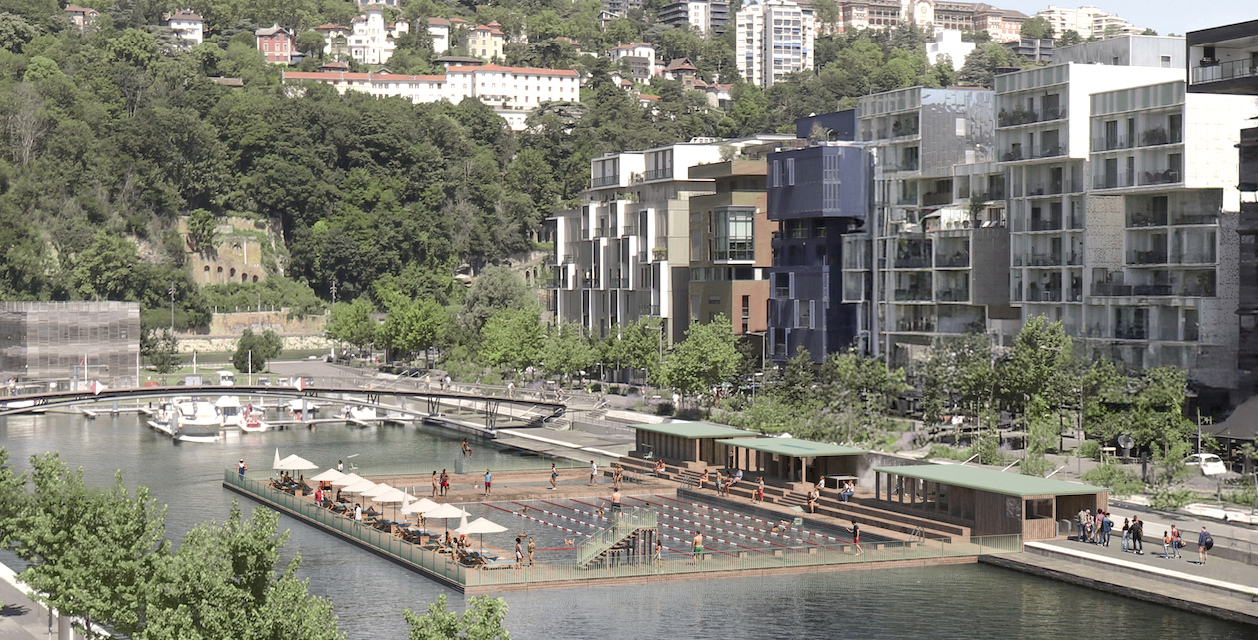 On pourra se baigner sur une vingtaine de sites (potentiels) du Rhône et de la Saône et notamment dans la darse de Lyon-Confluence…en 2027