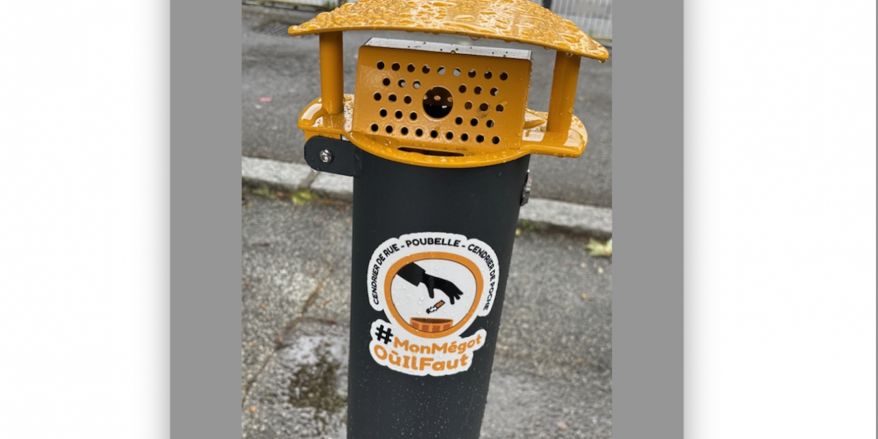Contre les mégots au sol, la Ville de Vienne installe 32 grands cendriers urbains et propose aux fumeurs des cendriers de poche gratuits…