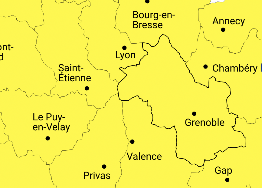 L’Isère en vigilance jaune orages/inondation jusqu’au lundi 5 mai, 6 heures. Attention à la grêle