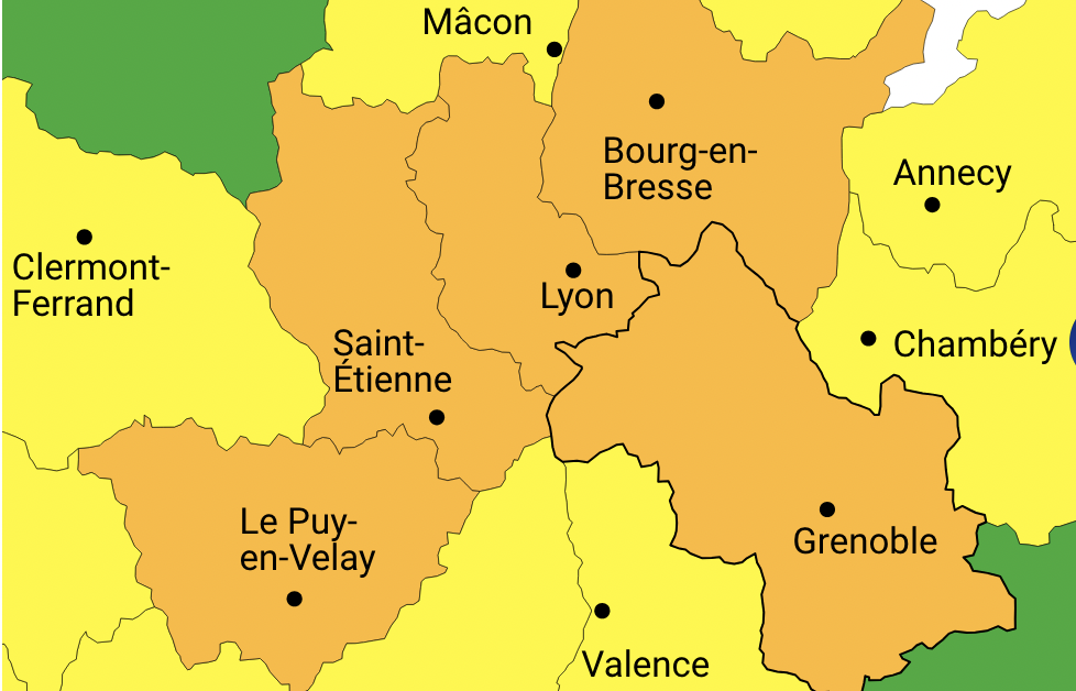 L’Isère à nouveau placée en vigilance orange aux orages par Météo France : le Nord-Isère particulièrement concerné, « jusqu’à 30 à 50 mm »
