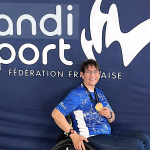 Brigitte Pham-Cuc sacrée championne de France de natation au 50 m dos à Aix-en-Provence
