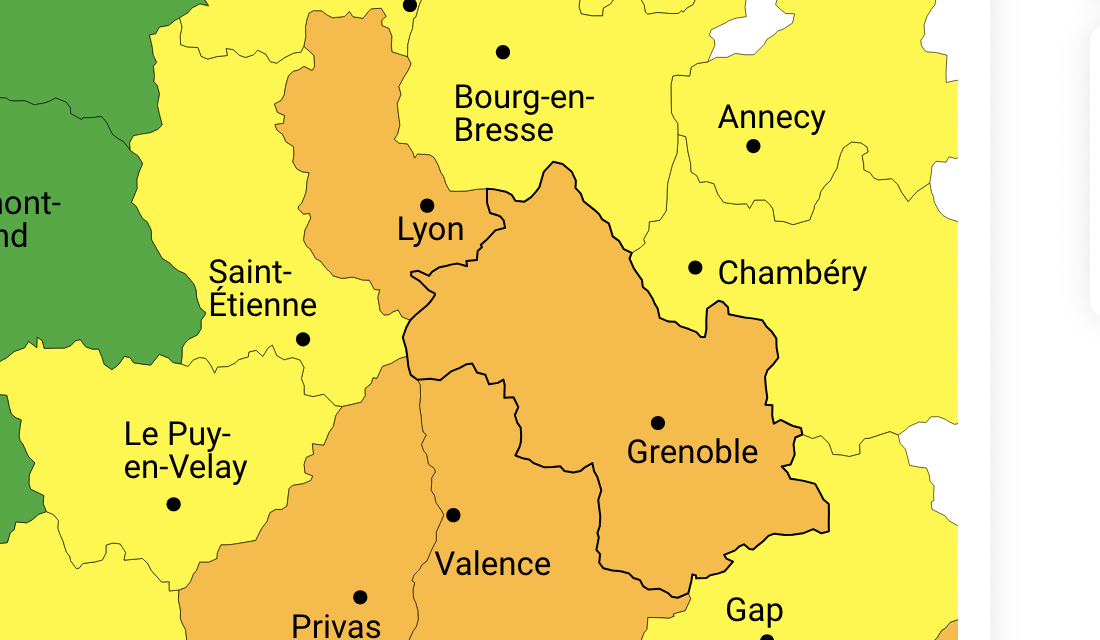 Météo France annonce le retour samedi à la vigilance orange canicule en Isère et dans le Rhône, et ça devrait durer…