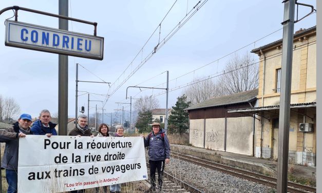 Lors du conseil communautaire de Vienne Condrieu Agglomération mardi 10 juin : un vœu pour la réouverture des trains de voyageurs sur la rive droite ?
