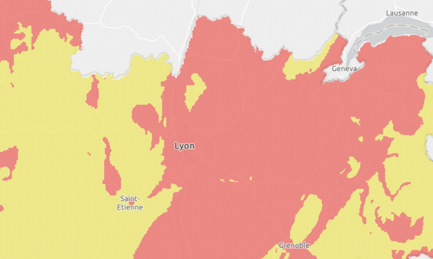 Alerte à la pollution dans le Rhône  et le Nord-Isère : particules fines+fumées canadiennes