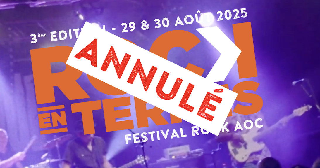 Elle  devait avoir lieu les 29 et 30 aoùt à Tupin-Semons : la 3ème édition du Festival Rock en Terres, annulée