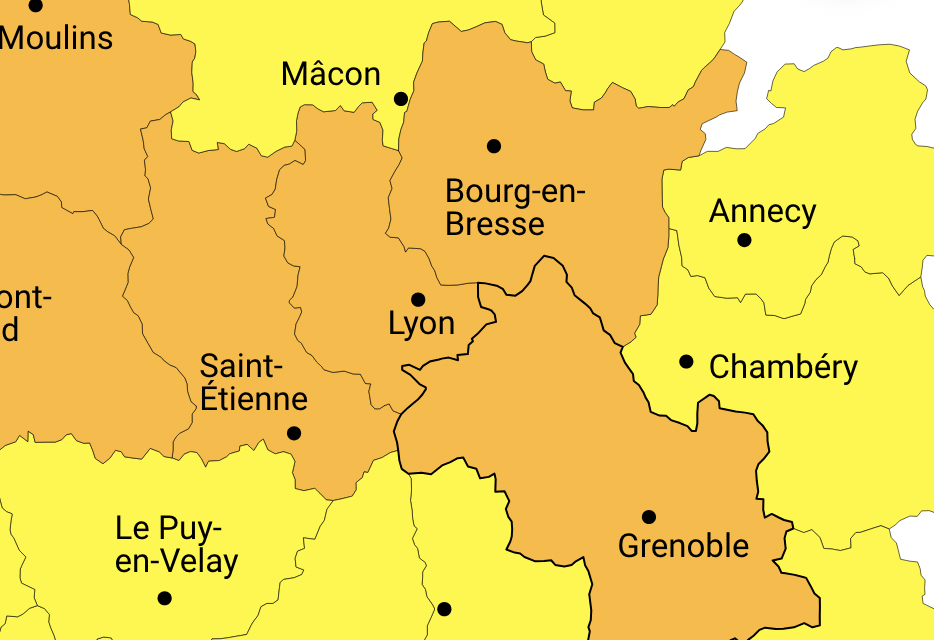 L’Isère en vigilance orange aux orages à partir de samedi 6 heures, le Nord-Isère devrait être le plus concerné