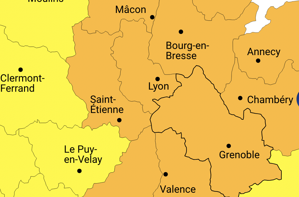 Météo France, met à nouveau l’Isère en alerte orange « orages » à partir de 15 heures, ce dimanche, mais aussi en « pluie-inondation »