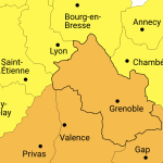 A partir de cette nuit, 0 heure, l’Isère passe en « alerte orange » pluie-inondation : les précipitations pourraient atteindre de 70 à 90 mm