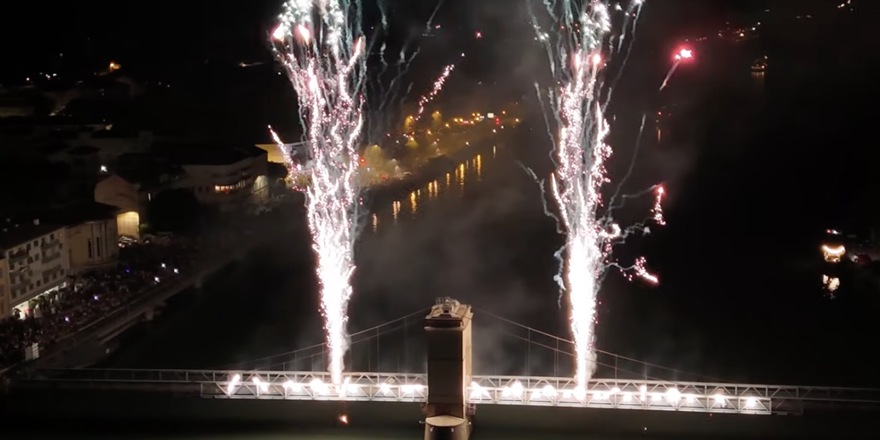 Vidéo-Retour sur le feu d’artifice à  Vienne/Sainte-Colombe, le 14 juillet 2025