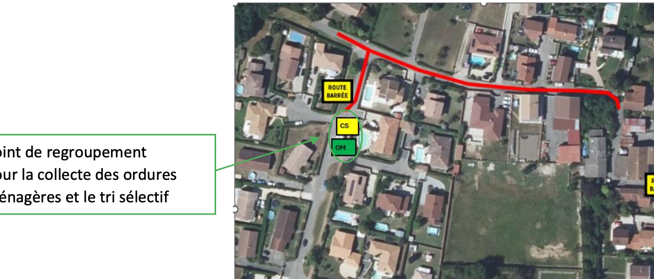 Conduite d’eau potable : 6 semaines de travaux en perspective à Estrablin, une rue fermée à la circulation et collecte des déchets d’ordures ménagère pertubée