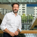 Le président de la Région, Fabrice Pannekoucke en visite à Vienne vendredi 19 septembre