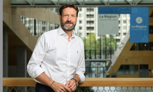 Le président de la Région, Fabrice Pannekoucke en visite à Vienne vendredi 19 septembre