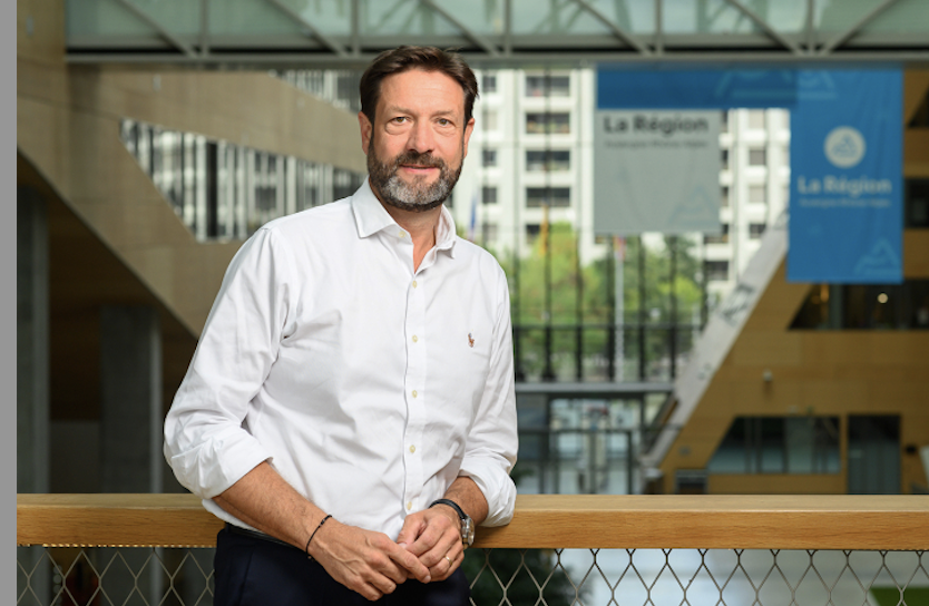 Le président de la Région, Fabrice Pannekoucke en visite à Vienne vendredi 19 septembre