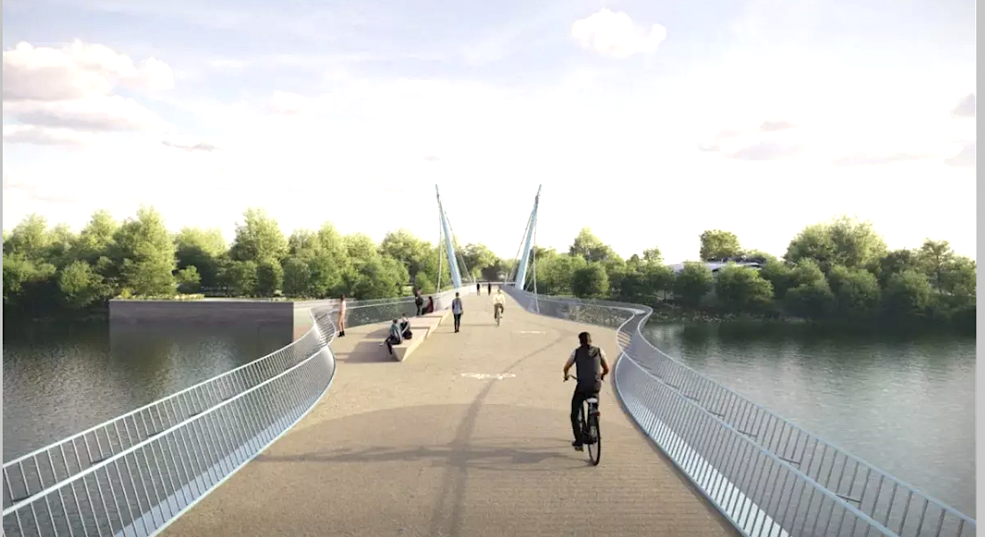 En 2028, une nouvelle passerelle va enjamber le Rhône à l’entrée Sud de Lyon, de Gerland à La Saulaie à Oullins