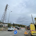 De nouveaux feux tricolores en cours d’installation sur la rive gauche du Rhône à hauteur du barrage de Reventin-Vaugris