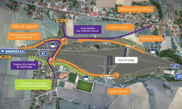 En attendant la confirmation officielle, les derniers travaux à la demande de l’Etat en passe de se terminer : probable mise en service du 1/2 échangeur de Reventin-Vaugris, le 9 décembre