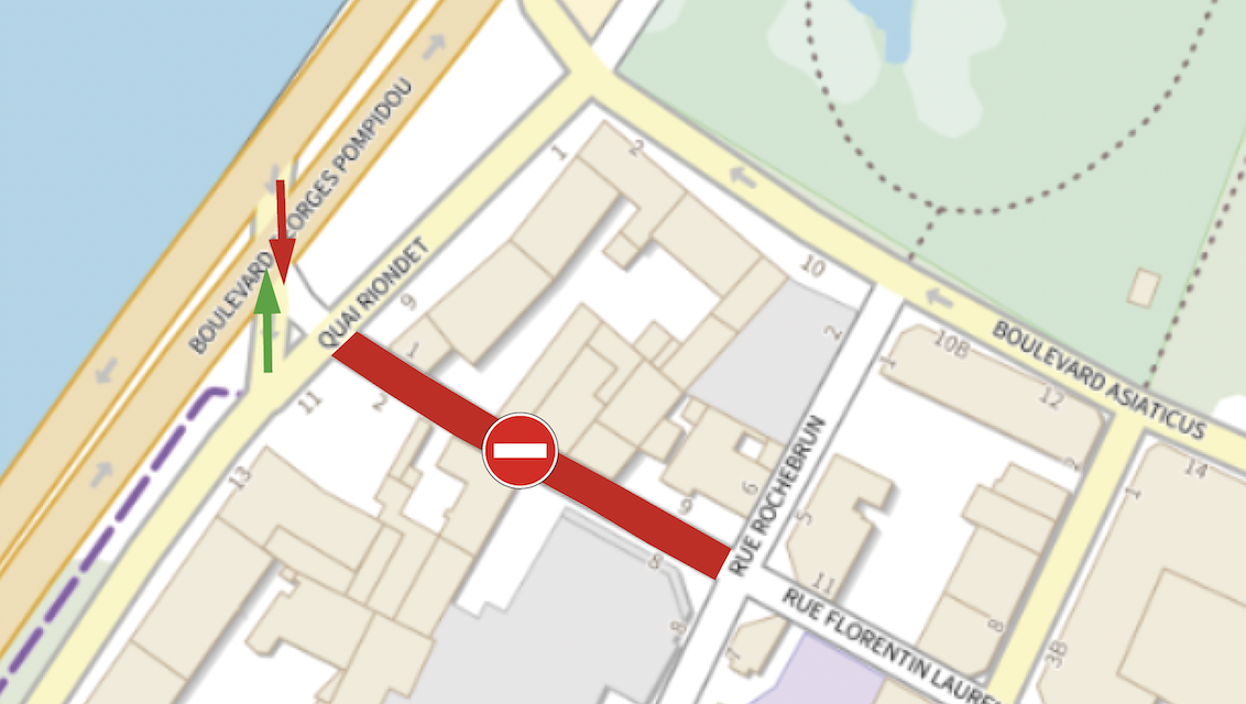 Les travaux de la halte fluviale à Vienne : la circulation perturbée 10 jours, du 17 au 27 novembre. Et jeudi, pour la partie haute du cours Brillier