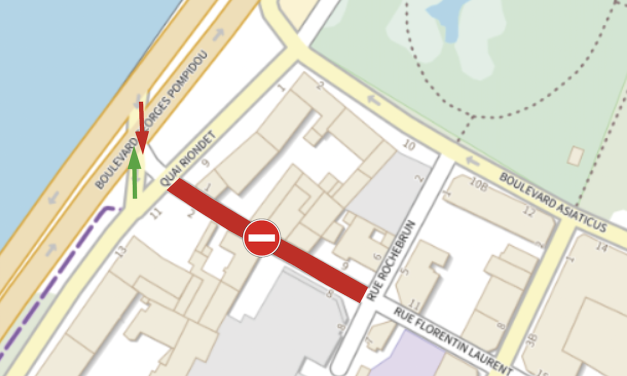 Les travaux de la halte fluviale à Vienne : la circulation perturbée 10 jours, du 17 au 27 novembre. Et jeudi, pour la partie haute du cours Brillier