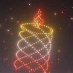 500 drones au dessus de la Tête d’or à Lyon pour la Fête des Lumières