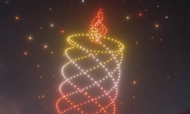 500 drones au dessus de la Tête d’or à Lyon pour la Fête des Lumières