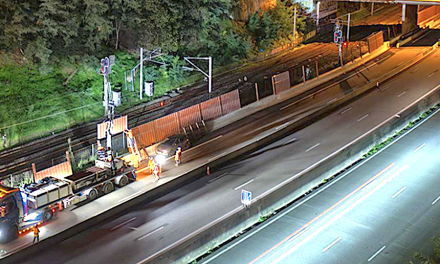 Travaux sur le mur anti-bruit  à hauteur du nœud de Ternay au Nord de Vienne : bretelles  d’accès de l’A 7 fermées du lundi 3 au jeudi 6 novembre