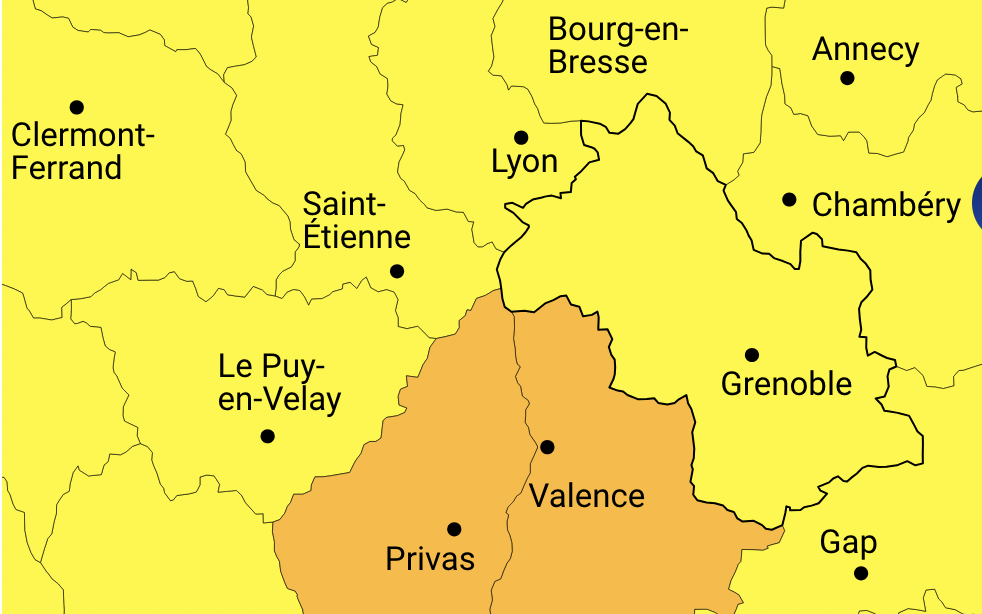 Isère : Noël sous les flocons ? Le département en alerte neige et verglas  ce soir et cette nuit