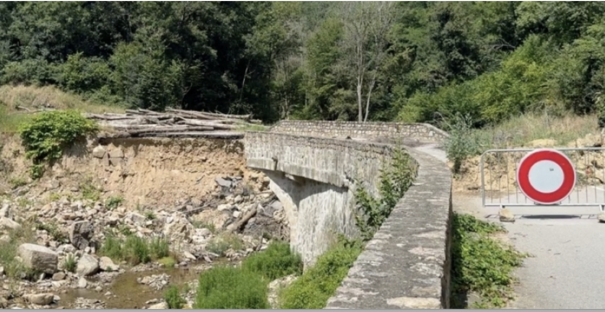 Détruit suite aux inondations dévastatrices d’octobre 2024 : les travaux de reconstruction du pont de Chavanay annoncés pour mars 2026