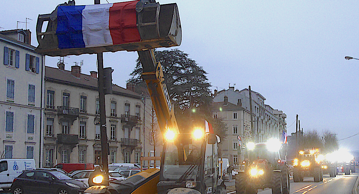 Ce matin à Vienne : les agriculteurs en colère sont entrés pacifiquement dans la ville
