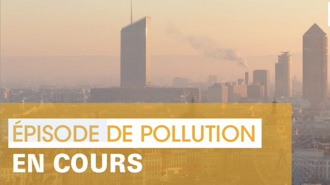 Alerte orange  à la pollution de l&rsquo;air aux particules fines sur le bassin Lyonnais et le Nord-Isère : – 20 km/h et circulation différenciée de mise