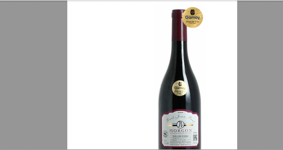 Le Morgon de Jean-Paul Ruet sacré meilleur gamay du monde